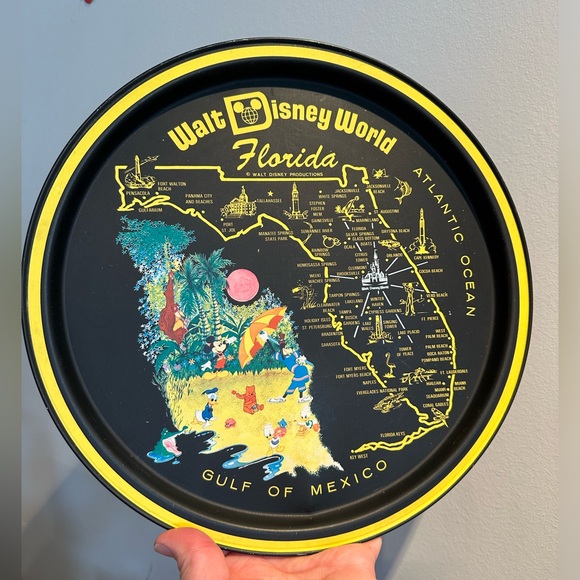 Vintage metal Disney world Florida tray - Picture 1 of 9